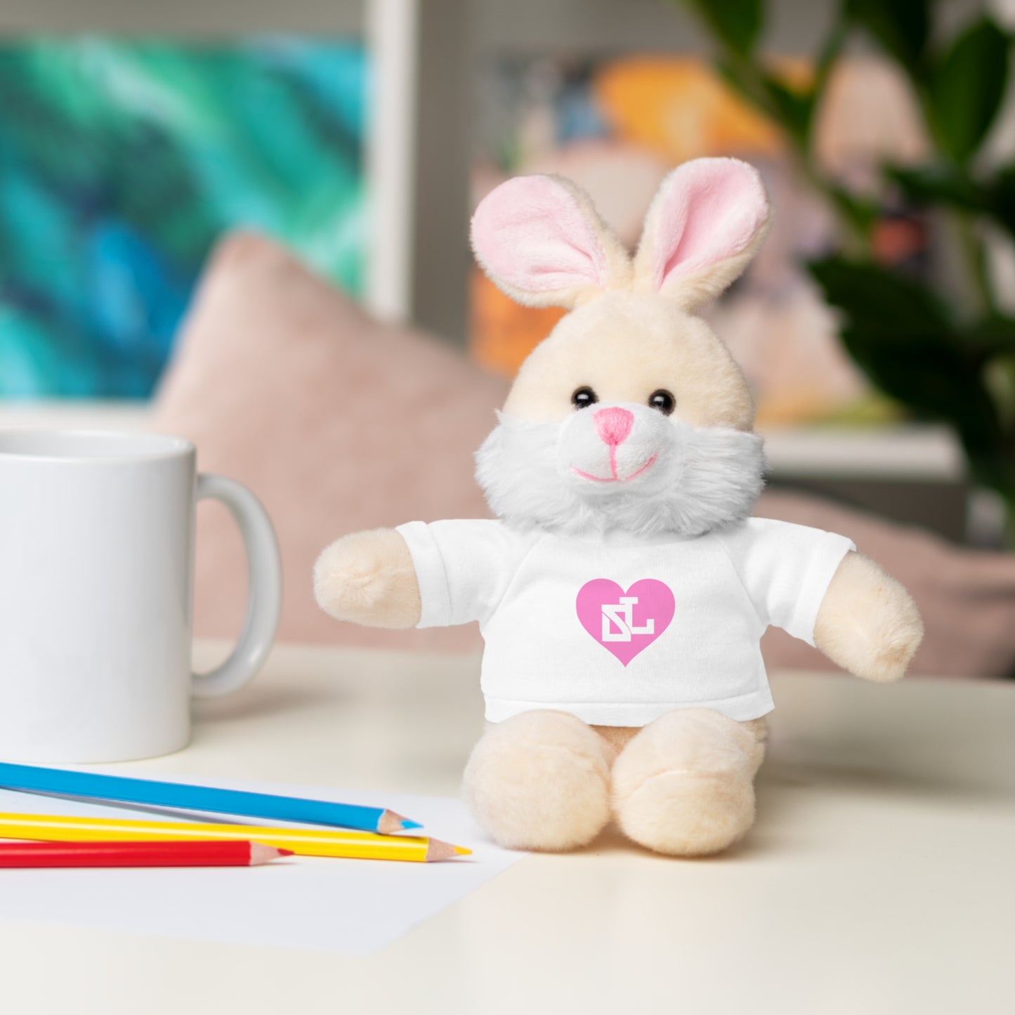 Adorable Stuffed Bear with Heart Tee - Perfect Gift for Kids & Celebrations