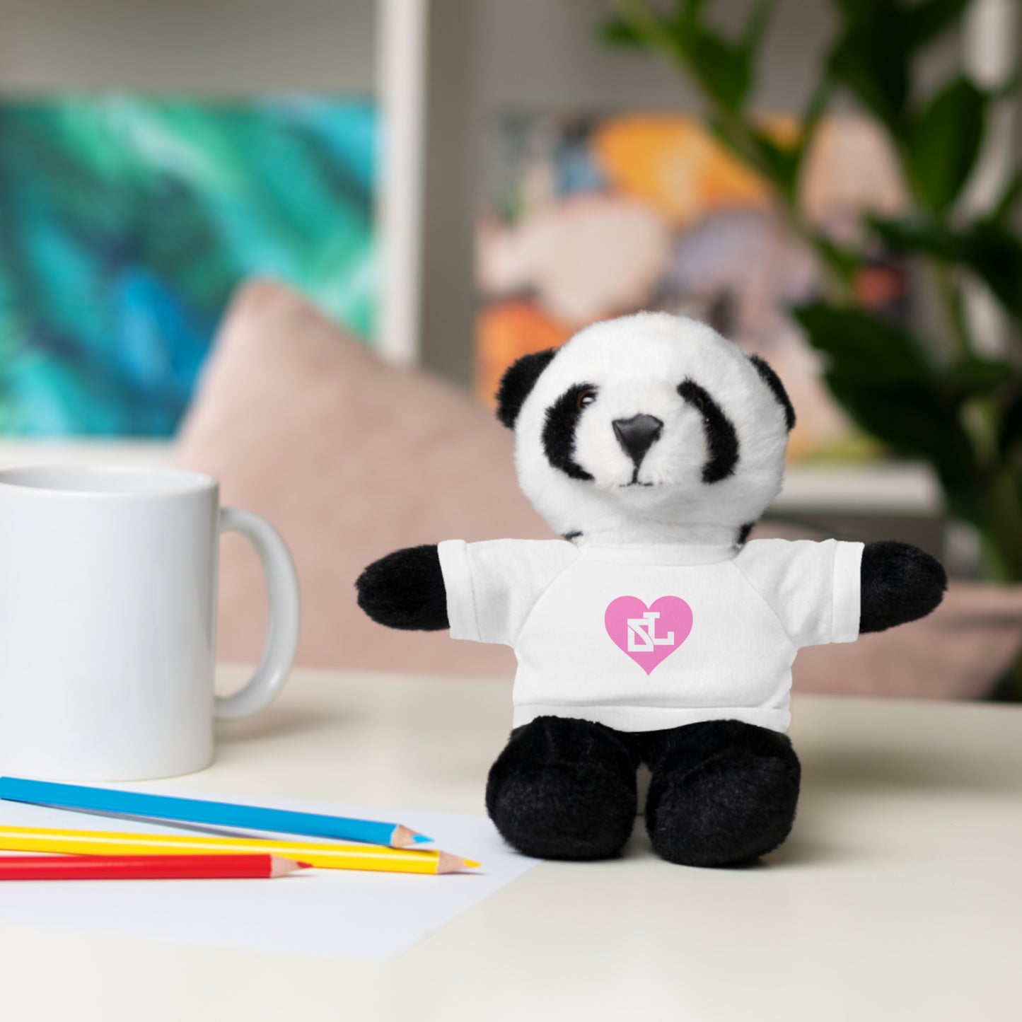 Adorable Stuffed Bear with Heart Tee - Perfect Gift for Kids & Celebrations