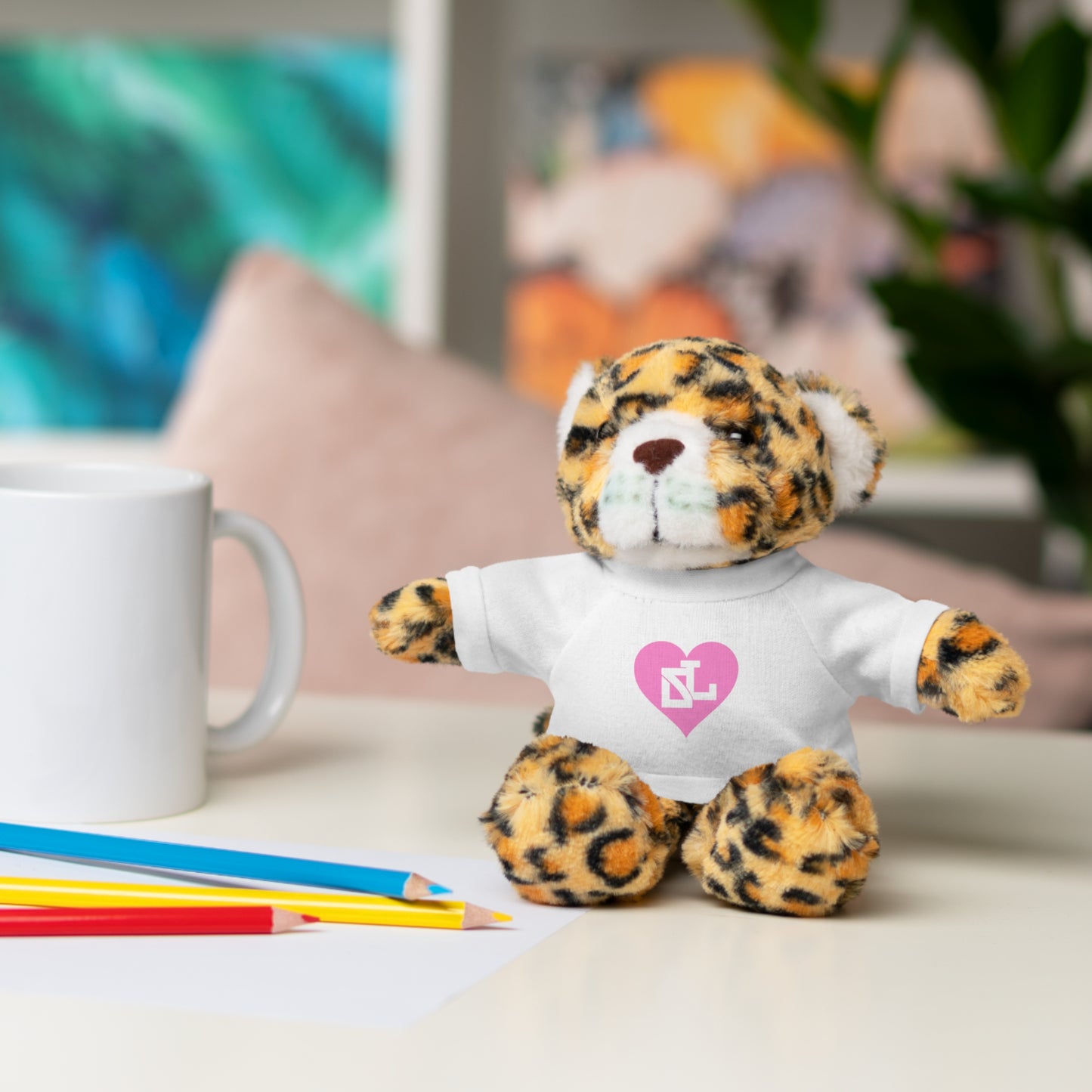 Adorable Stuffed Bear with Heart Tee - Perfect Gift for Kids & Celebrations