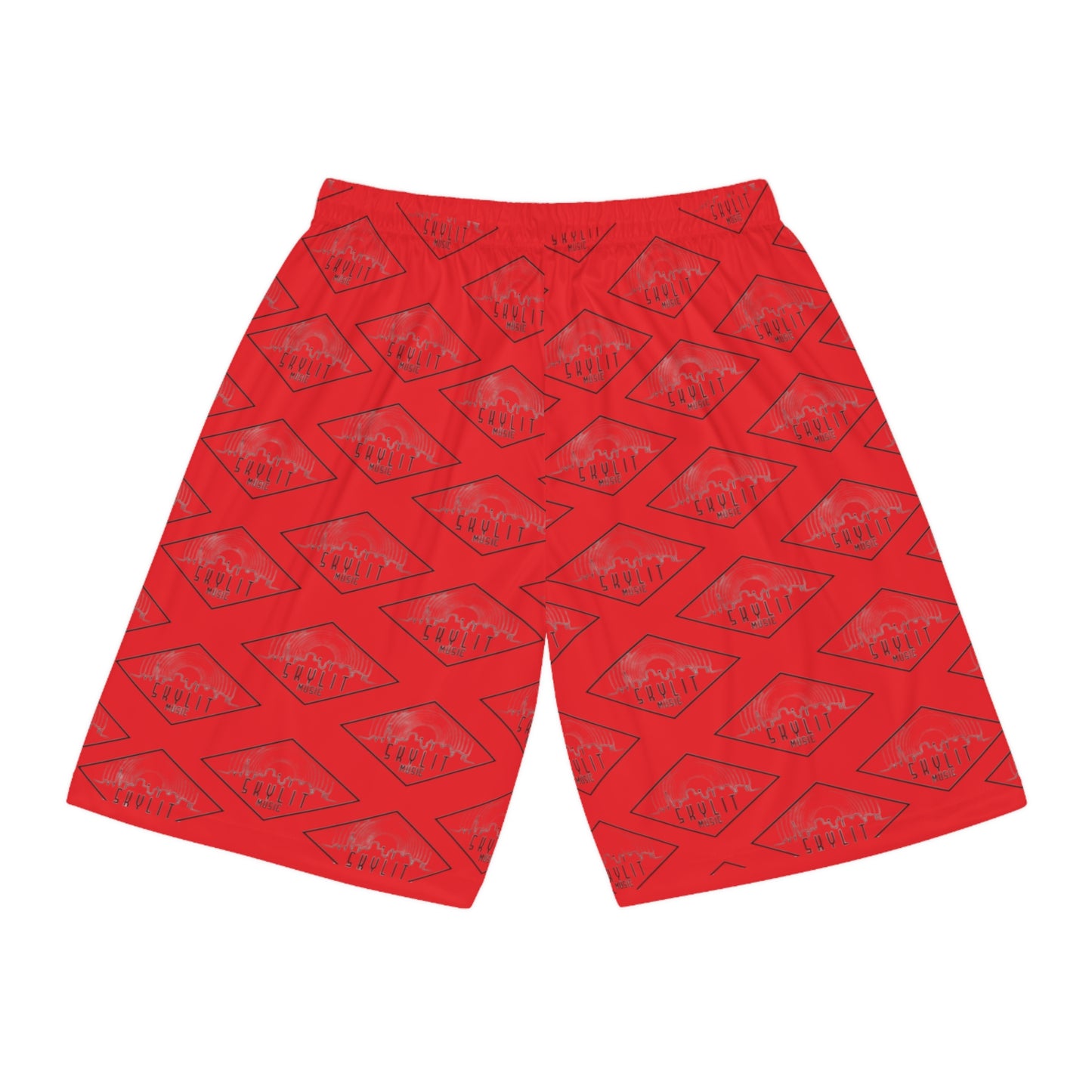 Skylit Music Basketball Shorts (Red)