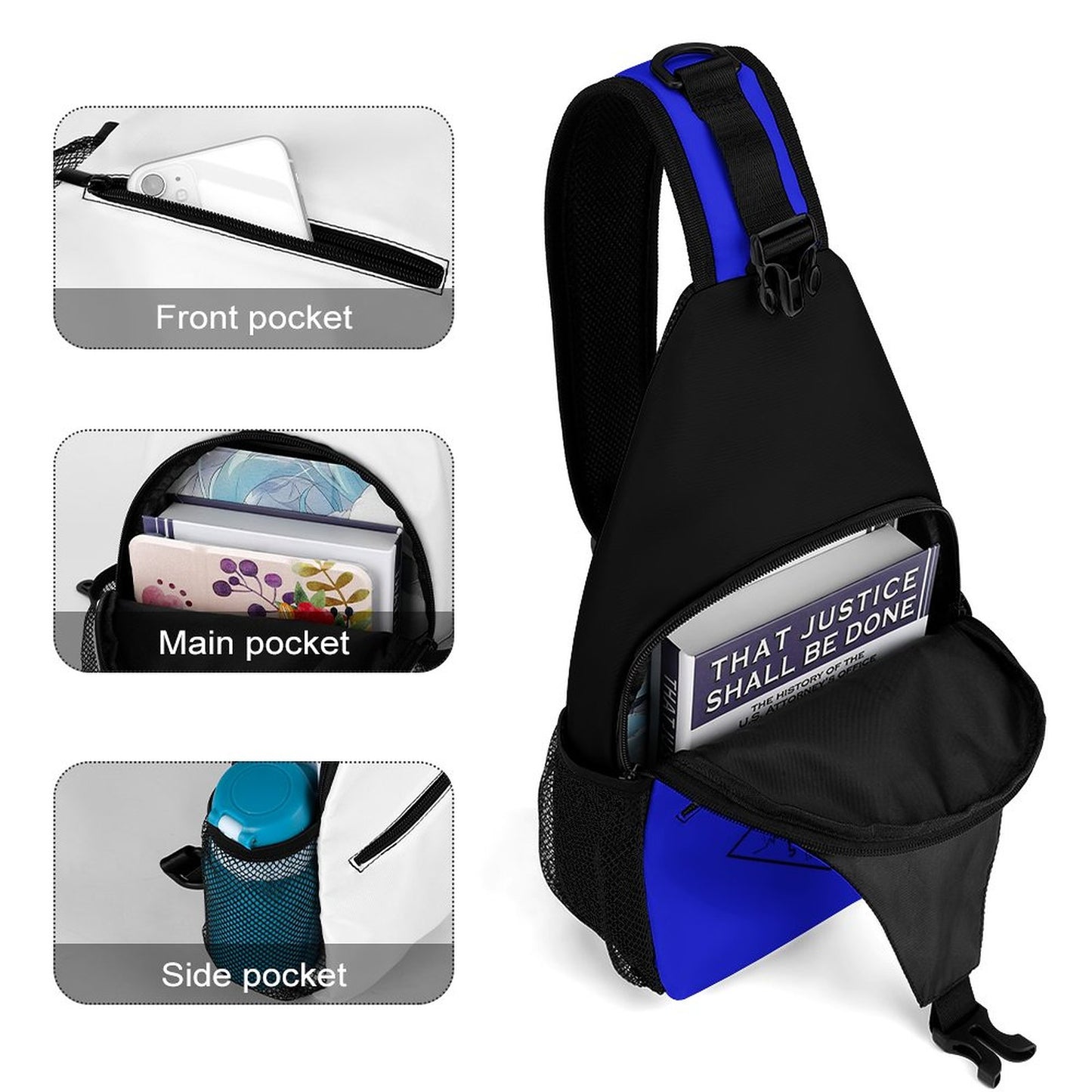 Blue Skylit Sling Bag