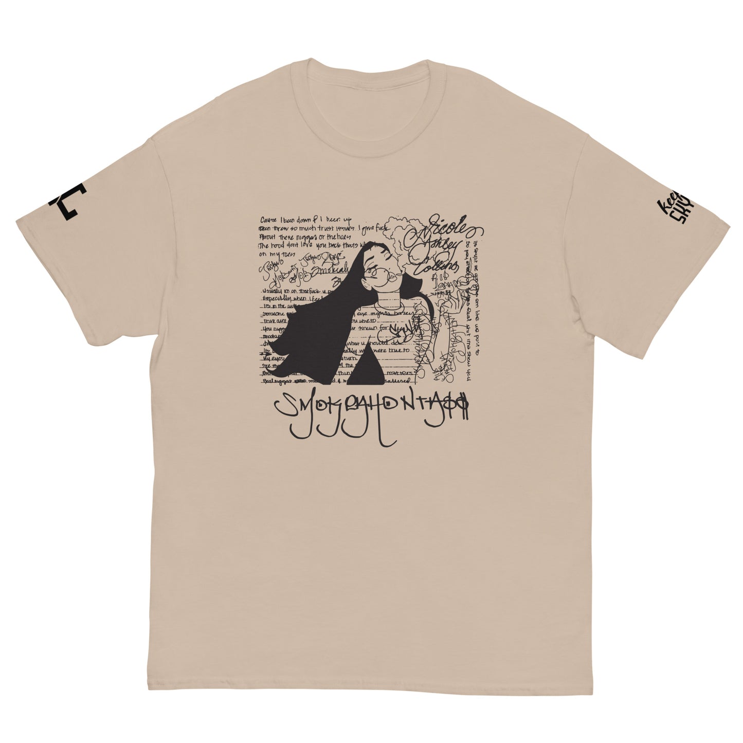 Smokeahontass Rhymebook T-Shirt With Black