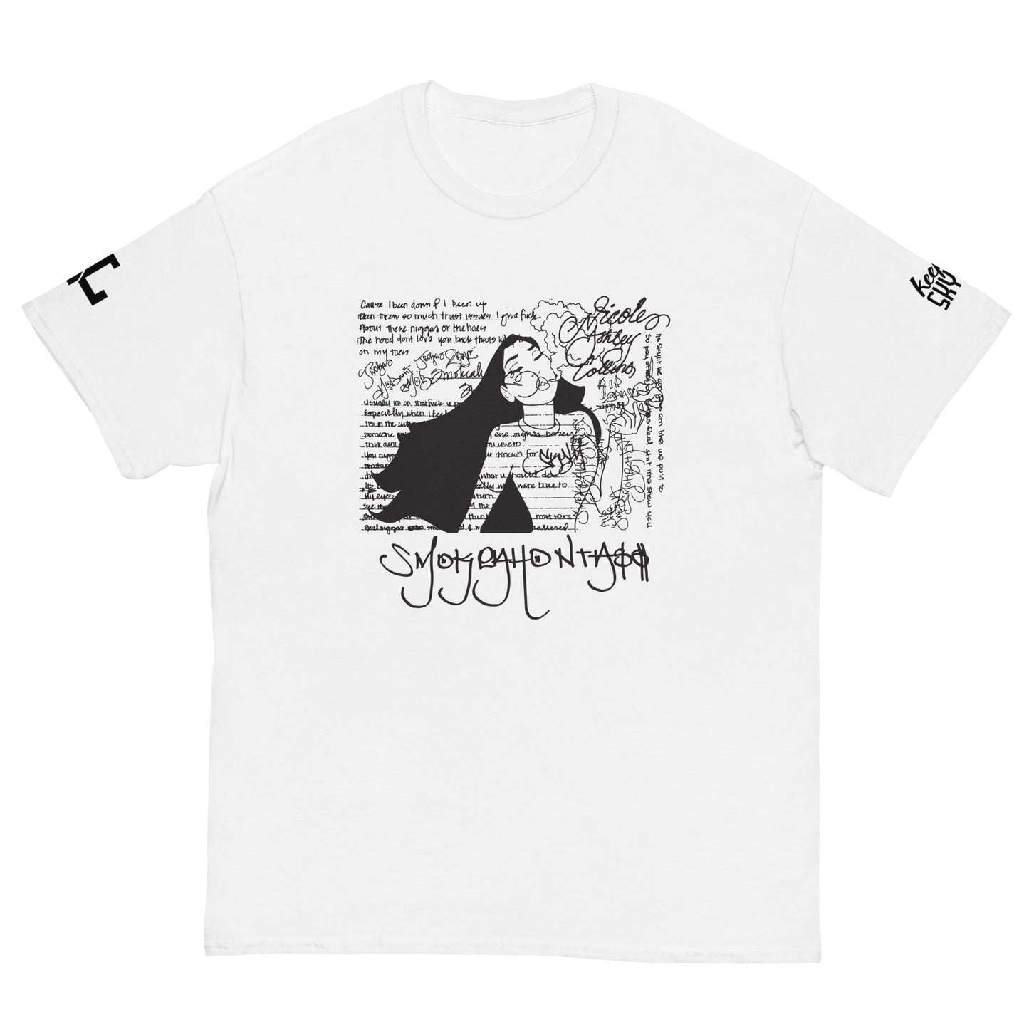 Smokeahontass Rhymebook T-Shirt With Black