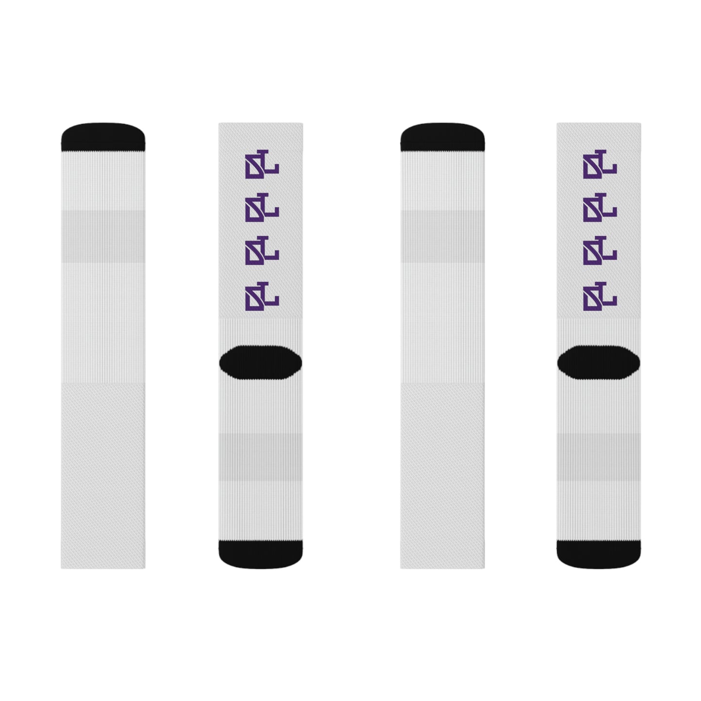 Skylit Music Socks (wht/pur)