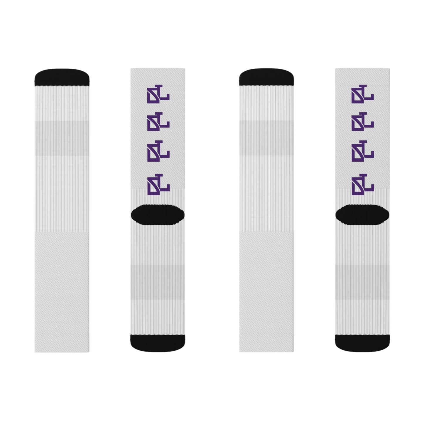 Skylit Music Socks (wht/pur)