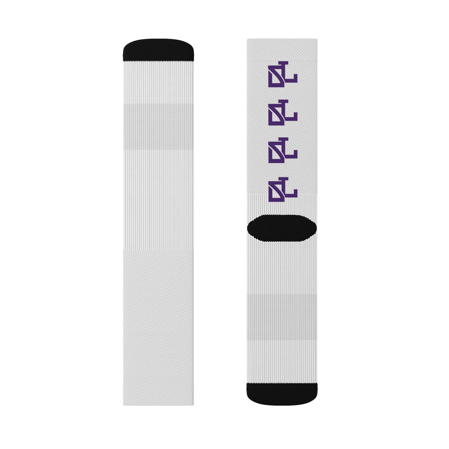 Skylit Music Socks (wht/pur)