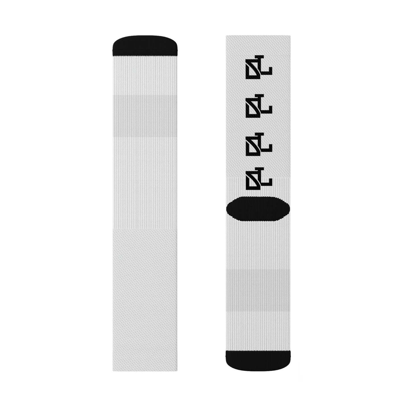 Skylit Music Socks (wht/blk)