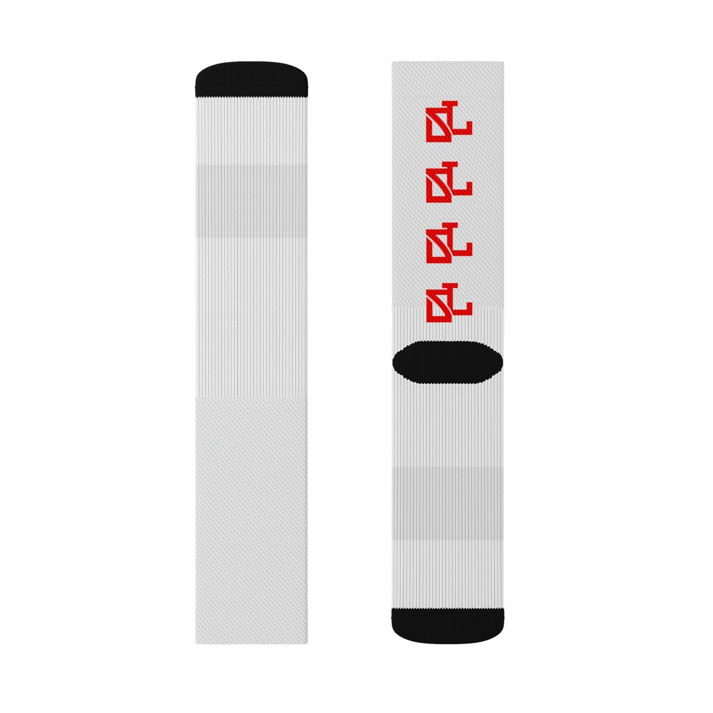 Skylit Music Socks (wht/red)