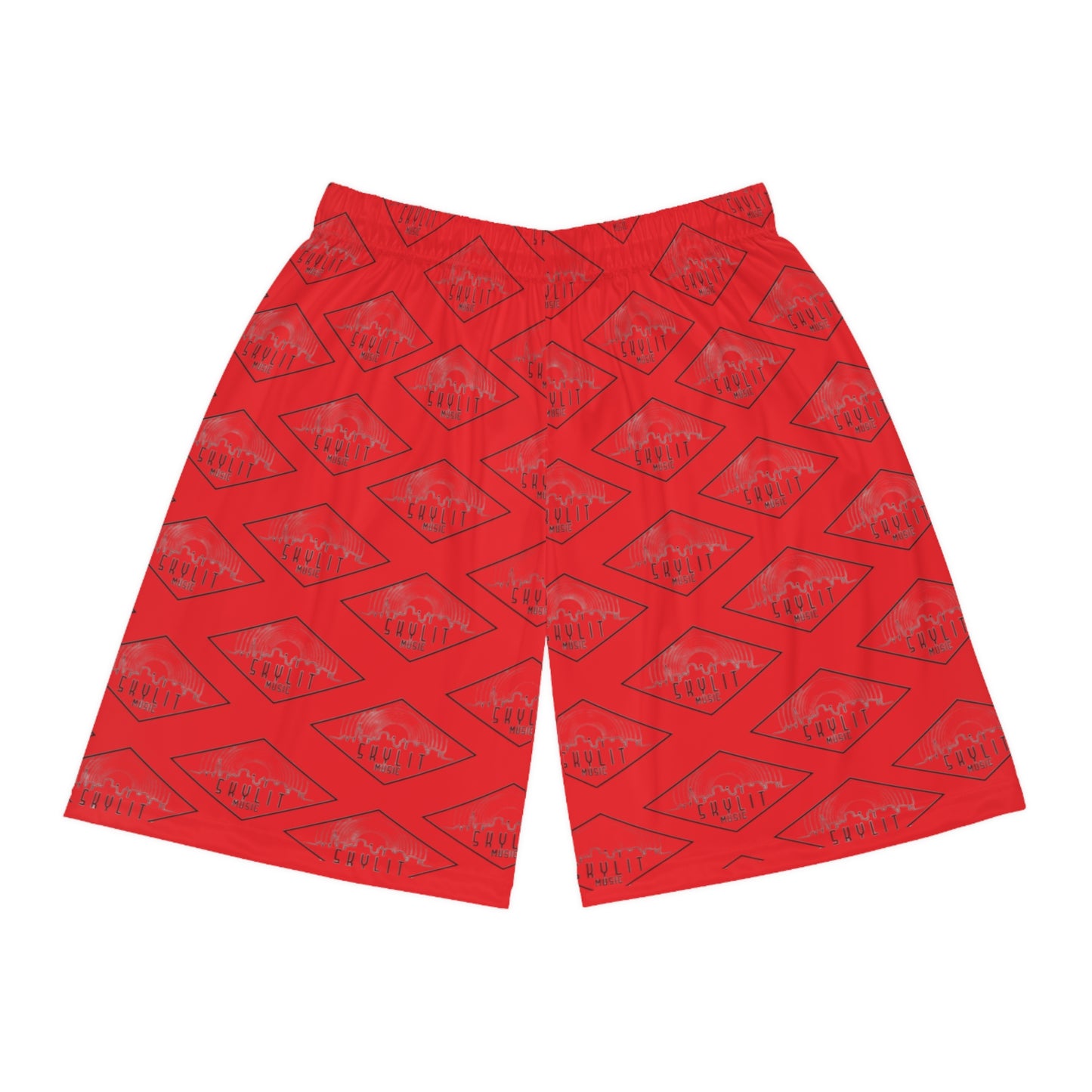 Skylit Music Basketball Shorts (Red)