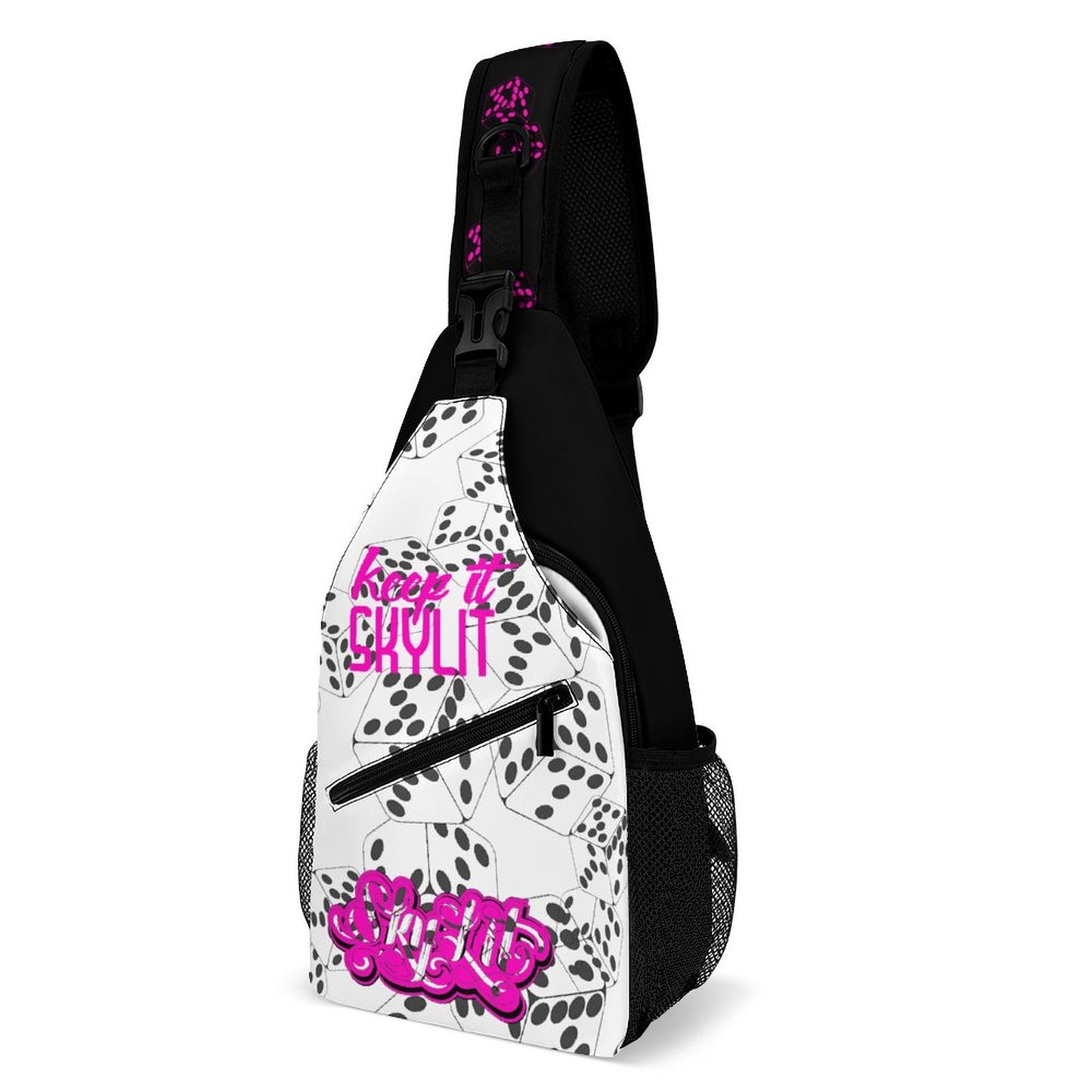 The Skylit Sling Bag PINK Dice edition